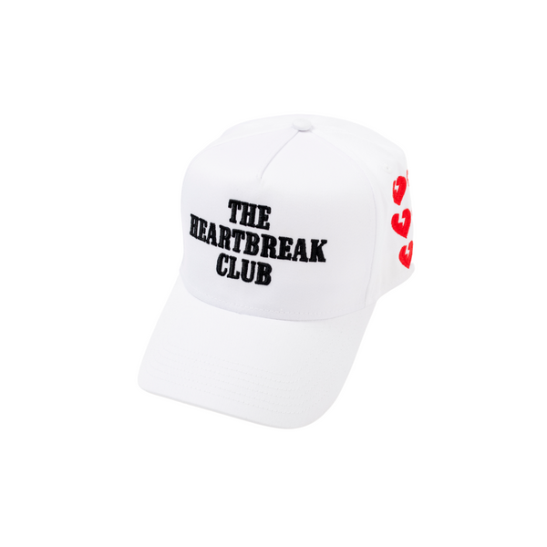 HEARTBREAK CLUB WHITE CAP