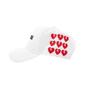 HEARTBREAK CLUB WHITE CAP